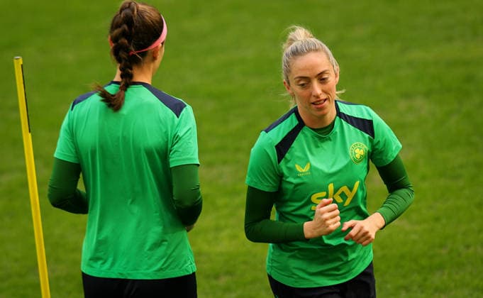 Republic of Ireland WNT Squad Training, Polsat Plus Arena, Gdansk, Poland 13 4 2026 Megan Connolly Megan Connolly 13 4 2026  Copyright: x INPHO RyanxByrnex RB2_7252