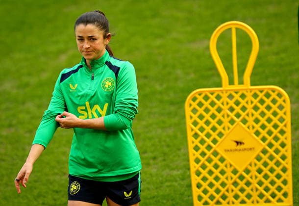 Republic of Ireland WNT Squad Training, Polsat Plus Arena, Gdansk, Poland 13 4 2026 Marissa Sheva Marissa Sheva 13 4 2026  Copyright: x INPHO RyanxByrnex RB2_7316