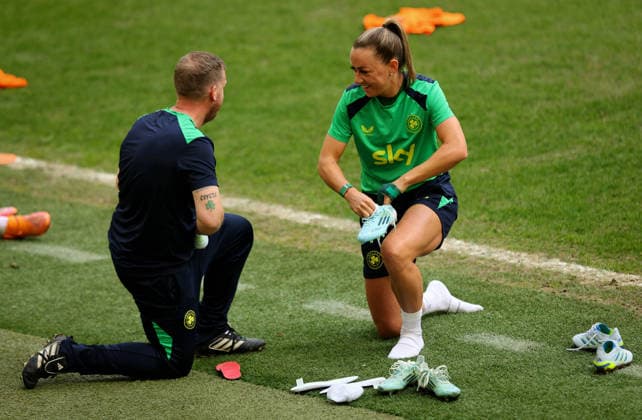 Republic of Ireland WNT Squad Training, Polsat Plus Arena, Gdansk, Poland 13 4 2026 Katie McCabe Katie McCabe 13 4 2026  Copyright: x INPHO RyanxByrnex RB2_7566