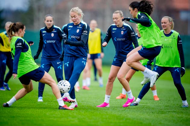 Football, Women, World Cup Qualifiers, National Team Norway, Training