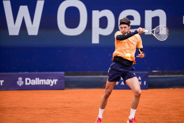 MUNICH, GERMANY - APRIL 13: Arthur Rinderknech (FRA) during the BMW Open by Bitpanda Singles match between Arthur Rinderknech (FRA) vs Alex Michelsen (USA) at MTTC Iphitos on April 13, 2026 in Munich, Germany. Bavaria Germany Copyright: xSteffiexWunderlx
