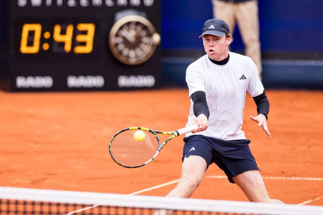 MUNICH, GERMANY - APRIL 13: Alex Michelsen (USA) during the BMW Open by Bitpanda Singles match between Arthur Rinderknech (FRA) vs Alex Michelsen (USA) at MTTC Iphitos on April 13, 2026 in Munich, Germany. Bavaria Germany Copyright: xSteffiexWunderlx