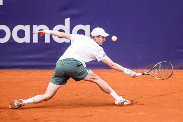 MUNICH, GERMANY - APRIL 13: Botic van de Zandschulp (NED) during the BMW Open by Bitpanda Singles match between Botic van de Zandschulp (NED) vs Marc-Andrea Huesler (SUI) at MTTC Iphitos on April 13, 2026 in Munich, Germany. Bavaria Germany Copyright: xSteffiexWunderlx