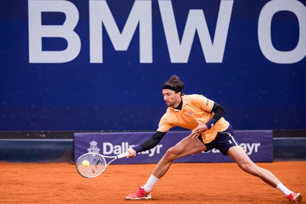 MUNICH, GERMANY - APRIL 13: Arthur Rinderknech (FRA) during the BMW Open by Bitpanda Singles match between Arthur Rinderknech (FRA) vs Alex Michelsen (USA) at MTTC Iphitos on April 13, 2026 in Munich, Germany. Bavaria Germany Copyright: xSteffiexWunderlx