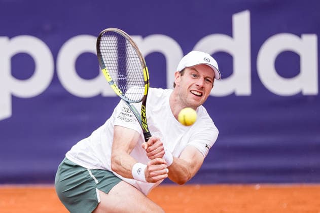 MUNICH, GERMANY - APRIL 13: Botic van de Zandschulp (NED) during the BMW Open by Bitpanda Singles match between Botic van de Zandschulp (NED) vs Marc-Andrea Huesler (SUI) at MTTC Iphitos on April 13, 2026 in Munich, Germany. Bavaria Germany Copyright: xSteffiexWunderlx