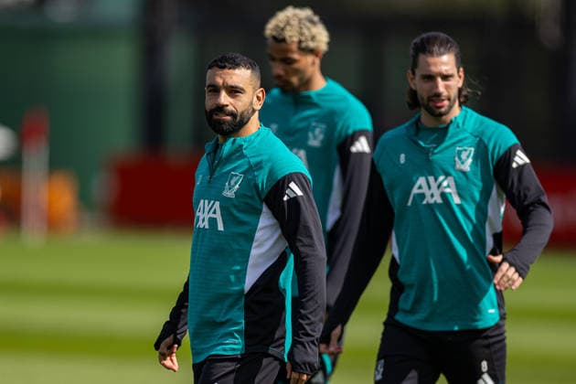 Football - UEFA Champions League - Quarter-FInal - 2nd Leg - Liverpool FC v Paris Saint-Germain FC - MD-1 LIVERPOOL, ENGLAND - Monday, April 13, 2026: Liverpool s Mohamed Salah during a training session at the AXA Training Centre ahead of the UEFA Champions League Quarter-Final 2nd Leg match between Liverpool FC and Paris Saint-Germain FC. (Photo by David Rawcliffe Propaganda) LIVERPOOL AXA Training Centre MERSEYSIDE ENGLAND  Copyright: xDavidxRawcliffex P2026-04-13-Liverpool_PSG_MD-1-6