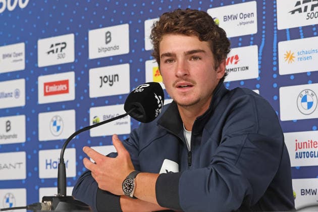 Joao Fonseca BRA Press conference, Portraet, Portrait, Tennis BMW Open by Bitpanda 2026 ATP 500 Munich 13 04 2026 PHOTO Mladen Lackovic LakoPress