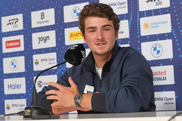 Joao Fonseca BRA Press conference, Portraet, Portrait, Tennis BMW Open by Bitpanda 2026 ATP 500 Munich 13 04 2026 PHOTO Mladen Lackovic LakoPress