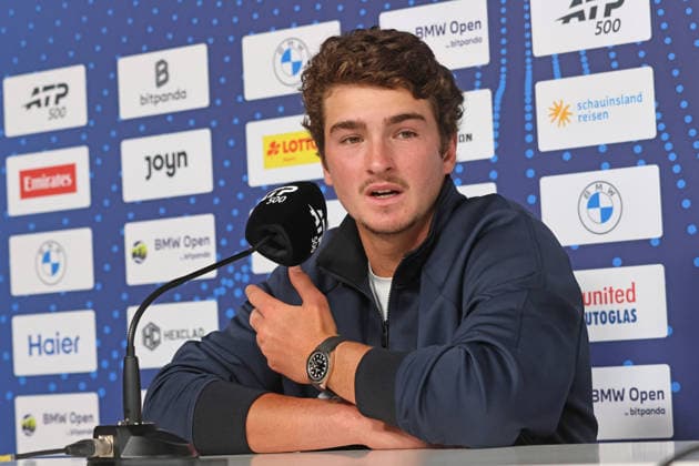 Joao Fonseca BRA Press conference, Portraet, Portrait, Tennis BMW Open by Bitpanda 2026 ATP 500 Munich 13 04 2026 PHOTO Mladen Lackovic LakoPress