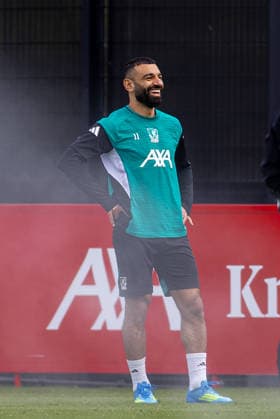 Football - UEFA Champions League - Quarter-FInal - 2nd Leg - Liverpool FC v Paris Saint-Germain FC - MD-1 LIVERPOOL, ENGLAND - Monday, April 13, 2026: Liverpool s Mohamed Salah during a training session at the AXA Training Centre ahead of the UEFA Champions League Quarter-Final 2nd Leg match between Liverpool FC and Paris Saint-Germain FC. (Photo by David Rawcliffe Propaganda) LIVERPOOL AXA Training Centre MERSEYSIDE ENGLAND  Copyright: xDavidxRawcliffex 2026-04-13-057-Liverpool_PSG_MD-1