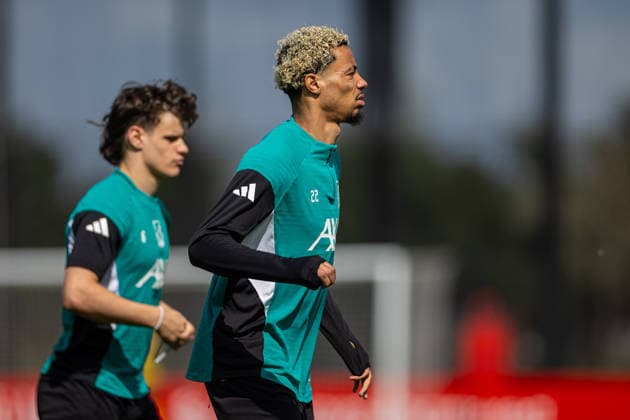 Football - UEFA Champions League - Quarter-FInal - 2nd Leg - Liverpool FC v Paris Saint-Germain FC - MD-1 LIVERPOOL, ENGLAND - Monday, April 13, 2026: Liverpool s Hugo Ekitike during a training session at the AXA Training Centre ahead of the UEFA Champions League Quarter-Final 2nd Leg match between Liverpool FC and Paris Saint-Germain FC. (Photo by David Rawcliffe Propaganda) LIVERPOOL AXA Training Centre MERSEYSIDE ENGLAND  Copyright: xDavidxRawcliffex 2026-04-13-015-Liverpool_PSG_MD-1