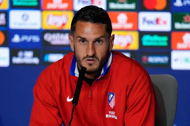April 13, 2026, Madrid, Madrid, Spain: Jorge Resurreccion Koke attends his press conference, PK, Pressekonferenz during the training day of Atletico de Madrid ahead the UEFA Champions League 2025 26 Quarter-Final Second Leg match against FC Barcelona, Barca at Riyadh Air Metropolitano on April 13, 2026, in Madrid, Spain. Madrid Spain - ZUMAa181 20260413_zaa_a181_173 Copyright: xDennisxAgyemanx