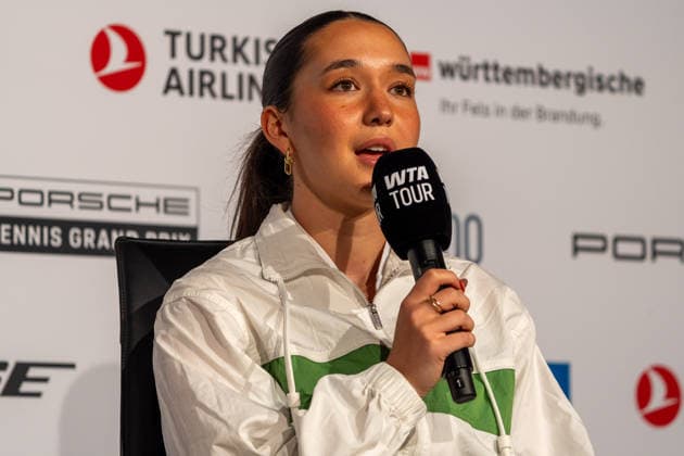 Eva Lys, Press conference, Tennis, ATP Tournament, WTA 500, Porsche Tennis Grand Prix, 13 04 2026, Tennis, ATP Tournament, WTA 500, Porsche Tennis Grand Prix, 13 04 2026, Stuttgart Copyright: xEibner-Pressefoto EdwardxCheungx EP_ECG