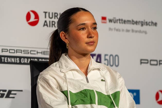 Eva Lys, Press conference, Tennis, ATP Tournament, WTA 500, Porsche Tennis Grand Prix, 13 04 2026, Tennis, ATP Tournament, WTA 500, Porsche Tennis Grand Prix, 13 04 2026, Stuttgart Copyright: xEibner-Pressefoto EdwardxCheungx EP_ECG