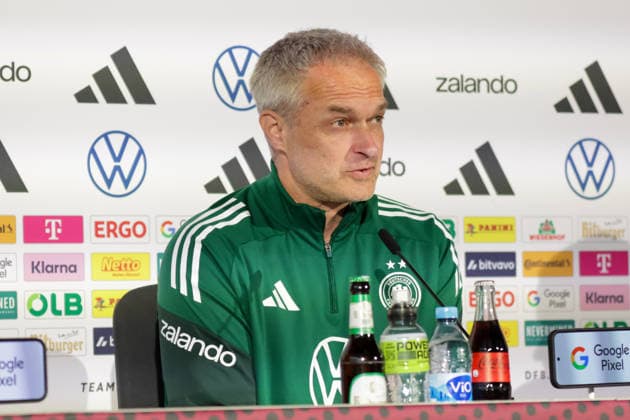 13 04 2026, xgrfx, Football DFB Media Dates, German Womens National Team Press Conference and Final Training v l Christian Wück German Womens National Team DFL DFB REGULATIONS PROHIBIT ANY USE OF PHOTOGRAPHS as IMAGE SEQUENCES and or QUASI VIDEO Nuremberg