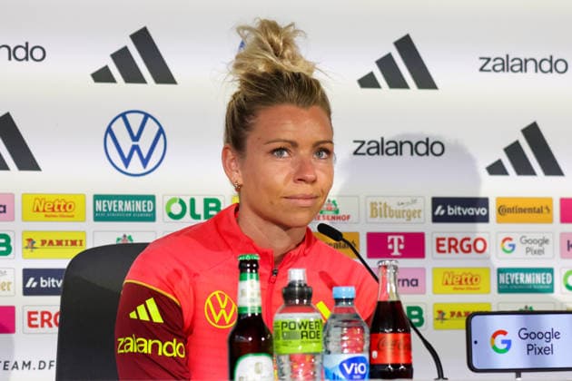 Football, Women, World Cup Qualifiers, National Team Germany, Press Conference