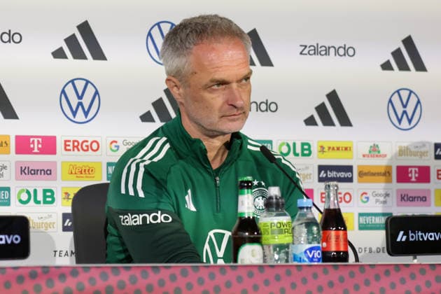 13 04 2026, xgrfx, Football DFB Media Dates, German Womens National Team Press Conference and Final Training v l Christian Wück German Womens National Team DFL DFB REGULATIONS PROHIBIT ANY USE OF PHOTOGRAPHS as IMAGE SEQUENCES and or QUASI VIDEO Nuremberg