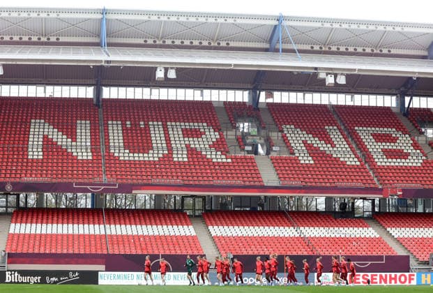 Frauen-Nationalmannschaft Abschlusstraining , vor dem Spiel WM Qualifikation Deutschland-Österreich , Fußball , Frauen , in den Max Morlock Stadion, in Nürnberg , Bayern , Deutschland. April 13 , 2026 . Photo by: Davide Elias IPA Photo Pressefoto DENL Copyright: xDavidexEliasx