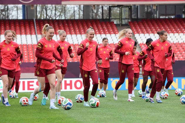 Football, Women, World Cup Qualifiers, National Team Germany, Training
