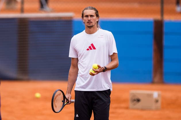 MUNICH, GERMANY - APRIL 13: Training of Alexander Zverev (GER) during the BMW Open by Bitpanda at MTTC Iphitos on April 13, 2026 in Munich, Germany. Bavaria Germany Copyright: xSteffiexWunderlx