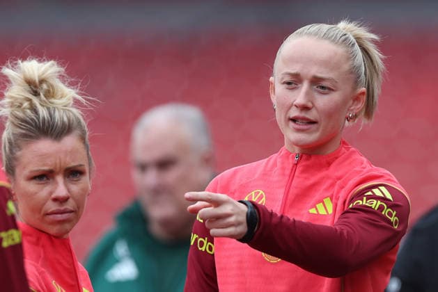 Lea Schüller , Frauen-Nationalmannschaft Abschlusstraining , vor dem Spiel WM Qualifikation Deutschland-Österreich , Fußball , Frauen , in den Max Morlock Stadion, in Nürnberg , Bayern , Deutschland. April 13 , 2026 . Photo by: Davide Elias IPA Photo Pressefoto DENL Copyright: xDavidexEliasx