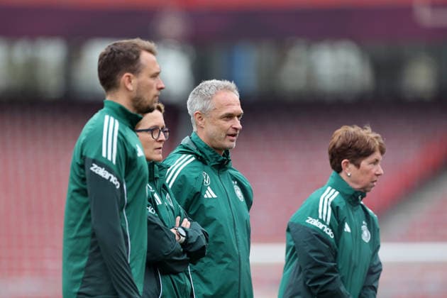 Christian Wück Trainer DFB , Frauen-Nationalmannschaft Abschlusstraining , vor dem Spiel WM Qualifikation Deutschland-Österreich , Fußball , Frauen , in den Max Morlock Stadion, in Nürnberg , Bayern , Deutschland. April 13 , 2026 . Photo by: Davide Elias IPA Photo Pressefoto DENL Copyright: xDavidexEliasx