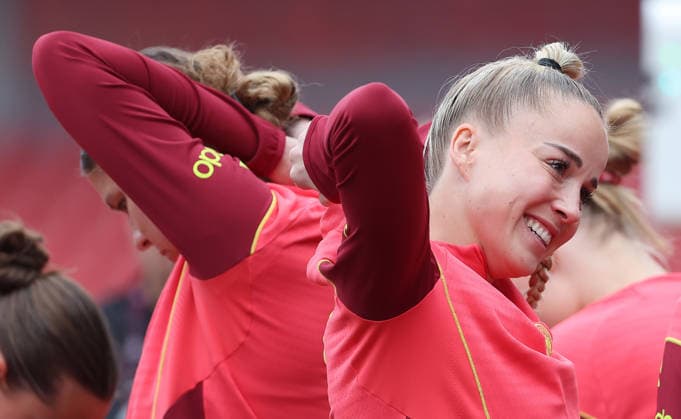 Giulia Gwinn , Frauen-Nationalmannschaft Abschlusstraining , vor dem Spiel WM Qualifikation Deutschland-Österreich , Fußball , Frauen , in den Max Morlock Stadion, in Nürnberg , Bayern , Deutschland. April 13 , 2026 . Photo by: Davide Elias IPA Photo Pressefoto DENL Copyright: xDavidexEliasx