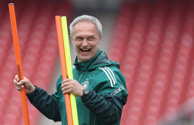 Christian Wück Trainer DFB , Frauen-Nationalmannschaft Abschlusstraining , vor dem Spiel WM Qualifikation Deutschland-Österreich , Fußball , Frauen , in den Max Morlock Stadion, in Nürnberg , Bayern , Deutschland. April 13 , 2026 . Photo by: Davide Elias IPA Photo Pressefoto DENL Copyright: xDavidexEliasx