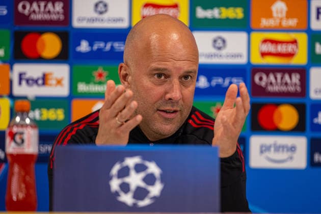 Football - UEFA Champions League - Quarter-Final - 2nd Leg - Liverpool FC v Paris Saint-Germain FC - MD-1 LIVERPOOL, ENGLAND - Monday, April 13, 2026: Liverpool s head coach Arne Slot during a press conference, PK, Pressekonferenz at Anfield ahead of the UEFA Champions League Quarter-Final 2nd Leg game between Liverpool FC and Paris Saint-Germain FC. (Photo by David Rawcliffe Propaganda) LIVERPOOL Anfield MERSEYSIDE ENGLAND  Copyright: xDavidxRawcliffex P2026-04-13-Liverpool_PSG_MD-1-101