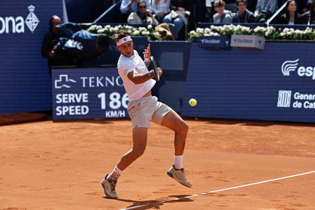 Tomas Martin Etcheverry (ARG), APRIL13, 2026 - Tennis : Etcheverry during singles 1st round match against Jack Draper on the Barcelona Open Banc Sabadell tennis tournament at the Real Club de Tenis de Barcelona in Barcelona, Spain. Noxthirdxpartyxsales  aflo_326841430