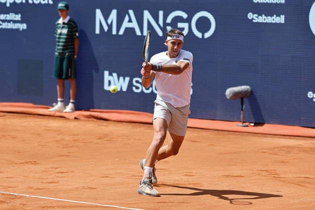 Tomas Martin Etcheverry (ARG), APRIL13, 2026 - Tennis : Etcheverry during singles 1st round match against Jack Draper on the Barcelona Open Banc Sabadell tennis tournament at the Real Club de Tenis de Barcelona in Barcelona, Spain. Noxthirdxpartyxsales  aflo_326841436