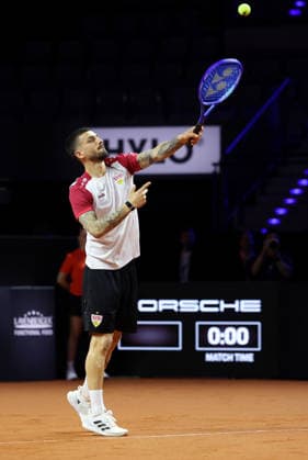 13 04 2026, Germany, Stuttgart, Tennis Porsche Tennis Grand Prix, Porsche One Point Challenge, Fabian Bredlow
