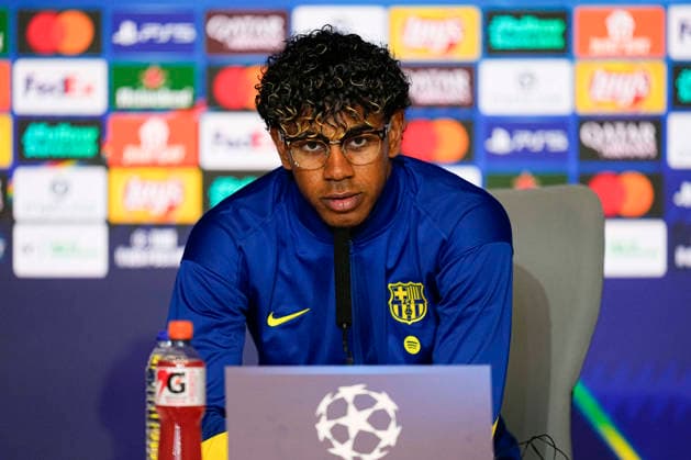 April 13, 2026, Madrid, Madrid, Spain: Lamine Yamal attends his press conference, PK, Pressekonferenz during the training day of FC Barcelona, Barca ahead the UEFA Champions League 2025 26 Quarter-Final Second Leg match against Atletico de Madrid at Riyadh Air Metropolitano on April 13, 2026, in Madrid, Spain. FC Barcelona Training Session And Press Conference - UEFA Champions League 2025 26 Quarter-Final Second Leg - ZUMAa181 20260413_zaa_a181_247 Copyright: xOscarxJ.xBarrosox