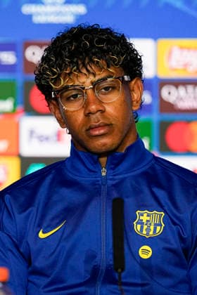 April 13, 2026, Madrid, Madrid, Spain: Lamine Yamal attends his press conference, PK, Pressekonferenz during the training day of FC Barcelona, Barca ahead the UEFA Champions League 2025 26 Quarter-Final Second Leg match against Atletico de Madrid at Riyadh Air Metropolitano on April 13, 2026, in Madrid, Spain. FC Barcelona Training Session And Press Conference - UEFA Champions League 2025 26 Quarter-Final Second Leg - ZUMAa181 20260413_zaa_a181_248 Copyright: xOscarxJ.xBarrosox