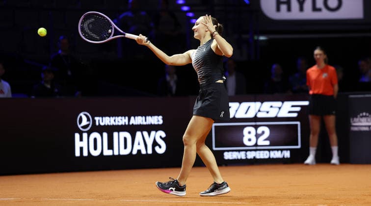 13 04 2026, Germany, Stuttgart, Tennis Porsche Tennis Grand Prix, Porsche One Point Challenge, Julia Stusek
