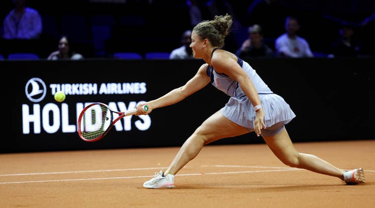 13 04 2026, Germany, Stuttgart, Tennis Porsche Tennis Grand Prix, Porsche One Point Challenge, Jasmine Paolini ITA