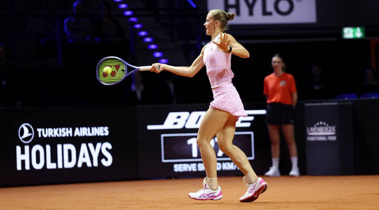 13 04 2026, Germany, Stuttgart, Tennis Porsche Tennis Grand Prix, Porsche One Point Challenge, winner Eva Bennemann GER