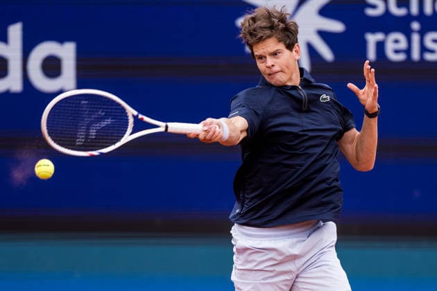 MUNICH, GERMANY - APRIL 13: Alexander Blockx (BEL) during the BMW Open by Bitpanda Singles match between Alexander Blockx (BEL) vs Yannick Hanfmann (GER) at MTTC Iphitos on April 13, 2026 in Munich, Germany. Bavaria Germany Copyright: xSteffiexWunderlx