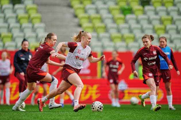13.04.2026 GDANSK, STADION POLSAT ARENA , PILKA NOZNA KOBIET ( WOMEN S FOOTBALL) KONFERENCJA I OFICJALNY TRENING REPREZENTACJI POLSKI KOBIET W PILCE NOZNEJ NZ. PAULINA DUDEK FOTO RADOSLAW JOZWIAK CYFRASPORT NEWSPIX.PL --- Newspix.pl  RA2_0020