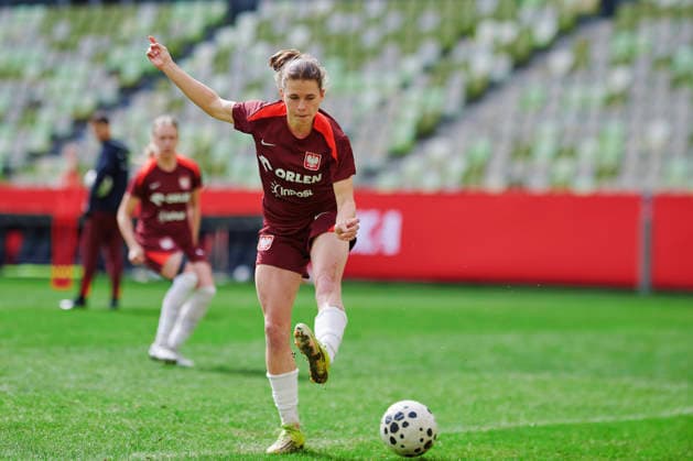 13.04.2026 GDANSK, STADION POLSAT ARENA , PILKA NOZNA KOBIET ( WOMEN S FOOTBALL) KONFERENCJA I OFICJALNY TRENING REPREZENTACJI POLSKI KOBIET W PILCE NOZNEJ NZ. NADIA KREZYMAN FOTO RADOSLAW JOZWIAK CYFRASPORT NEWSPIX.PL --- Newspix.pl  RA2_3902