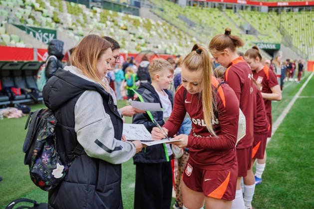 13.04.2026 GDANSK, STADION POLSAT ARENA , PILKA NOZNA KOBIET ( WOMEN S FOOTBALL) KONFERENCJA I OFICJALNY TRENING REPREZENTACJI POLSKI KOBIET W PILCE NOZNEJ NZ. WERONIKA ZAWISTOWSKA FOTO RADOSLAW JOZWIAK CYFRASPORT NEWSPIX.PL --- Newspix.pl  RA2_9637