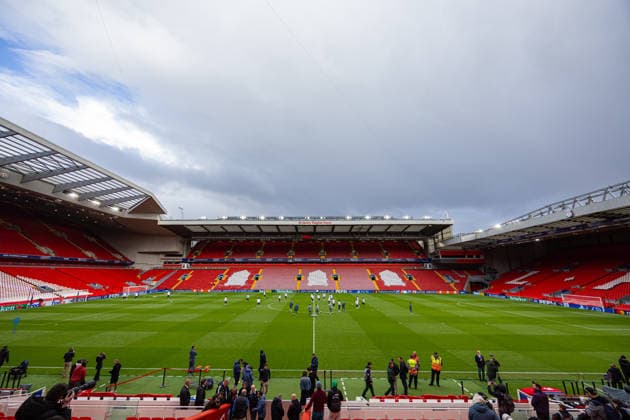Football - UEFA Champions League - Quarter-Final - 2nd Leg - Liverpool FC v Paris Saint-Germain FC - MD-1 LIVERPOOL, ENGLAND - Monday, April 13, 2026: Paris Saint-Germain players during a training session at Anfield ahead of the UEFA Champions League Quarter-Final 2nd Leg game between Liverpool FC and Paris Saint-Germain FC. (Photo by David Rawcliffe Propaganda) LIVERPOOL Anfield MERSEYSIDE ENGLAND  Copyright: xDavidxRawcliffex P2026-04-13-Liverpool_PSG_MD-1-173