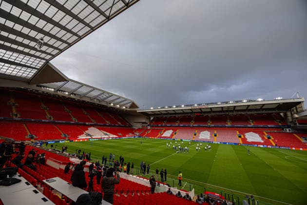 Football - UEFA Champions League - Quarter-Final - 2nd Leg - Liverpool FC v Paris Saint-Germain FC - MD-1 LIVERPOOL, ENGLAND - Monday, April 13, 2026: Paris Saint-Germain players during a training session at Anfield ahead of the UEFA Champions League Quarter-Final 2nd Leg game between Liverpool FC and Paris Saint-Germain FC. (Photo by David Rawcliffe Propaganda) LIVERPOOL Anfield MERSEYSIDE ENGLAND  Copyright: xDavidxRawcliffex P2026-04-13-Liverpool_PSG_MD-1-175
