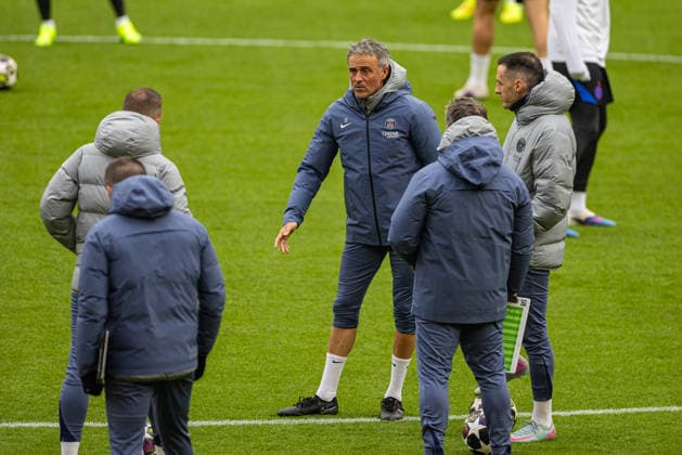 Football, CL, Paris St Germain, Training