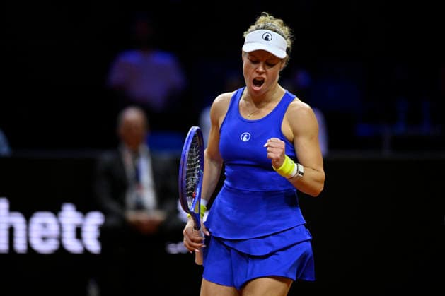 Laura Siegemund GER Jubel Freude Emotion Tennis Damen Porsche Cup Porsche Tennis Grand Prix GP Stuttgart 2026 Porsche Arena 11 19 04 2026 DFL REGULATIONS PROHIBIT ANY USE OF PHOTOGRAPHS AS IMAGE SEQUENCES AND OR QUASI VIDEO Tennis Damen Porsche Cup Porsche Tennis Grand Prix GP Stuttgart 2026
