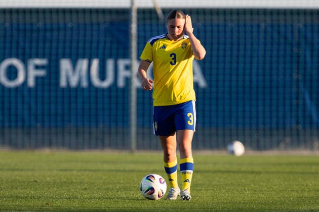 260413 Hanna Wijk of Sweden during the international friendly football match between Norway and Sweden on April 13, 2026 in Murcia Photo Pascu Mendez BILDBYRAN code XZ XZ0231 fotboll football soccer fotball u23 under 23 norway sverige sweden dam bbeng träningsmatch friendly depp  Copyright: PascuxMendez BB260413ZS005