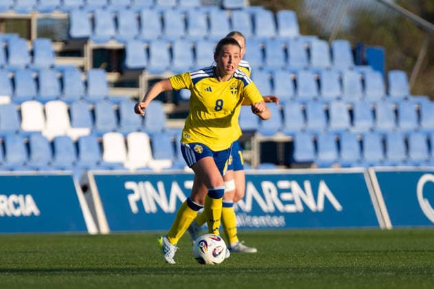 260413 Elsa Pelgander of Sweden during the international friendly football match between Norway and Sweden on April 13, 2026 in Murcia Photo Pascu Mendez BILDBYRAN code XZ XZ0231 fotboll football soccer fotball u23 under 23 norway sverige sweden dam bbeng träningsmatch friendly  Copyright: PascuxMendez BB260413ZX011