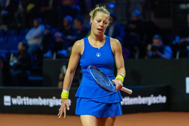 Laura Siegemund GER in picture, disappointed, GER, Laura Siegemund vs Wiktorija Tomowa, Tennis, ATP Tournament, WTA 500, Porsche Tennis Grand Prix, 13 04 2026, GER, Laura Siegemund vs Wiktorija Tomowa, Tennis, ATP Tournament, WTA 500, Porsche Tennis Grand Prix, 13 04 2026, Stuttgart Copyright: xEibner-Pressefoto EdwardxCheungx EP_ECG