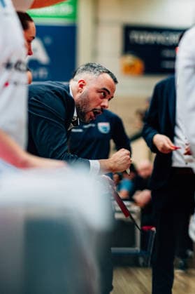 BB 1BL Women Syntainics MBC Lions BC Pharmaserv Marburg during the 2025 2026 season in the semi-final playoff in game 2 of 5 in the DBBL Toyota Bundesliga Syntainics MBC Lions and BC Pharmaserv Marburg at the SWH Arena on April 13, 2026 in Halle Saale, Sachsen Anhalt, Germany