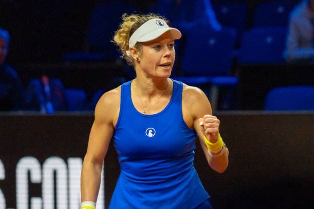 Laura Siegemund GER in picture, cheering, GER, Laura Siegemund vs Wiktorija Tomowa, Tennis, ATP Tournament, WTA 500, Porsche Tennis Grand Prix, 13 04 2026, GER, Laura Siegemund vs Wiktorija Tomowa, Tennis, ATP Tournament, WTA 500, Porsche Tennis Grand Prix, 13 04 2026, Stuttgart Copyright: xEibner-Pressefoto EdwardxCheungx EP_ECG